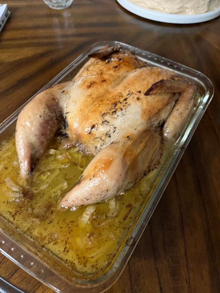 Pollo Rostizado con Ajo y Limon